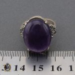 انگشتر آمتیست خوش رنگ طرح فرناز زنانه - کد 2130 - تصویر 4