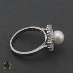 4 انگشتر مروارید زنانه پرورشی اصل طرح بهدیس - کد 2134 - تصویر 4