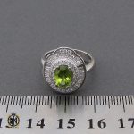 4 انگشتر زبرجد زنانه اصل طرح آوا - کد 2136 - تصویر 4
