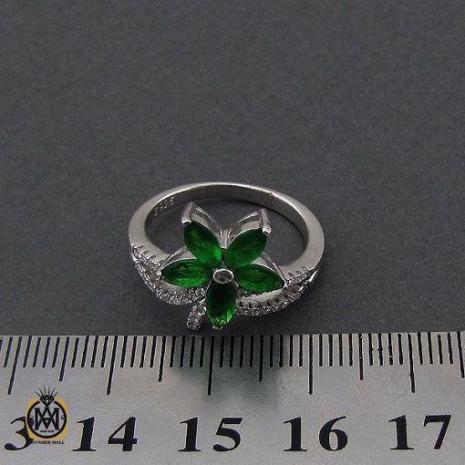 انگشتر نقره طرح شادان زنانه - کد 2142 - تصویر 4