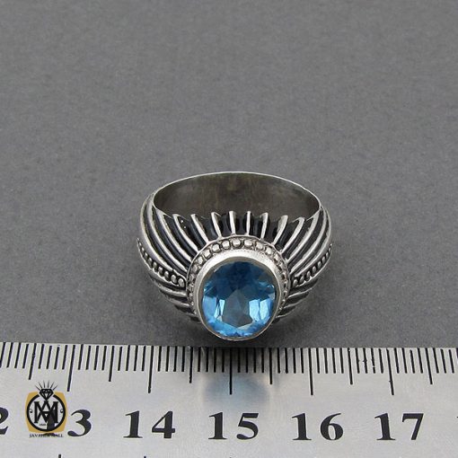 انگشتر توپاز سوئیس مردانه ارزشمند - کد 10086 - تصویر 4