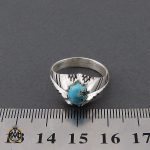 4 انگشتر فیروزه نیشابوری مردانه - کد 10175 - تصویر 4