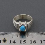 4 انگشتر فیروزه نیشابوری مردانه  - کد 10177 - تصویر 4