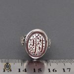 4 انگشتر عقیق یمن با حکاکی رب نجنی بمحمد و علی مردانه - کد 10194 - تصویر 4
