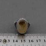 انگشتر عقیق شجر مردانه - کد 10094 - تصویر 4