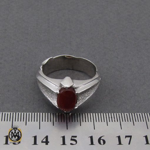 انگشتر عقیق یمن مردانه هنر دست استاد قاسمی - کد 10071 - تصویر 4