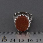 4 انگشتر عقیق یمن با حکاکی یا رقیه ریحانه الحسین استاد حیدر مردانه - کد 10124 - تصویر 4