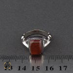 انگشتر عقیق یمن با حکاکی یا علی (ع) مردانه دست ساز - کد 10132 - تصویر 4