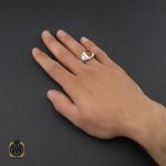 انگشتر عقیق یمن مردانه هنر دست استاد شرفیان - کد 10148 - تصویر 5