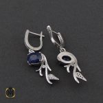 سرویس نقره یاقوت کبود اصل طرح پرنیا زنانه - کد 7176 - تصویر 5