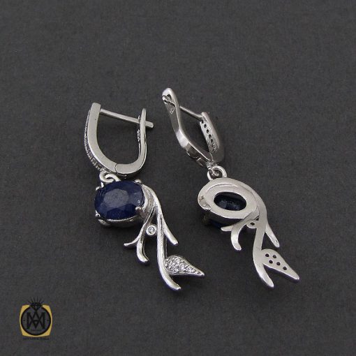 سرویس نقره یاقوت کبود اصل طرح پرنیا زنانه - کد 7176 - تصویر 5