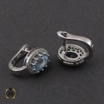 سرویس توپاز آبی طرح چکامه زنانه - کد 7184 - تصویر 5