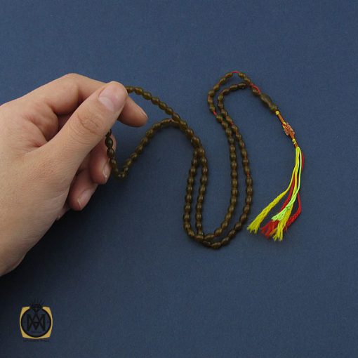 تسبیح شاه مقصود افغان 101 دانه خوش رنگ و معدنی - کد 4152 - تصویر 6