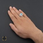 5 انگشتر فیروزه نیشابوری مردانه - کد 10083 - تصویر 5