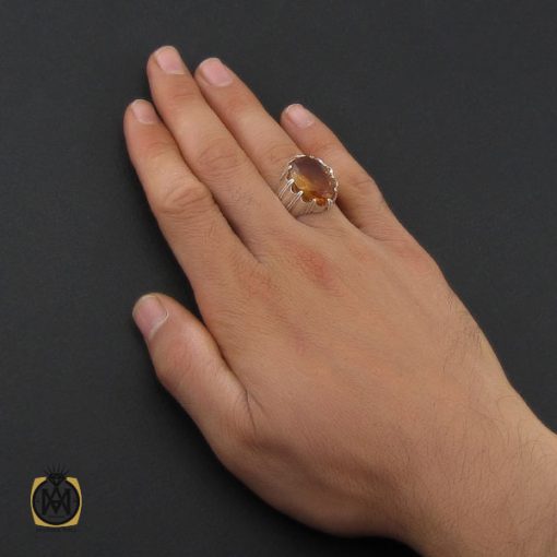 انگشتر زولتنایت مردانه هنر دست استاد باقرزاده - کد 10169 - تصویر 5