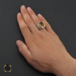 5 انگشتر زولتنایت مردانه هنر دست استاد صانعی - کد 10171 - تصویر 5