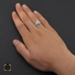 5 انگشتر فیروزه نیشابوری مردانه  - کد 10172 - تصویر 5