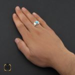 5 انگشتر فیروزه نیشابوری مردانه  - کد 10177 - تصویر 5
