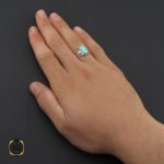 5 انگشتر فیروزه نیشابوری مردانه - کد 10178 - تصویر 5