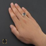 انگشتر یاقوت کبود مردانه مرغوب دست ساز - کد 10182 - تصویر 5