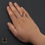 انگشتر عقیق یمن با حکاکی شرف الشمس استاد ضابطی مردانه - کد 10185 - تصویر 5