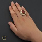 5 انگشتر عقیق یمن با حکاکی اشفع لی یا امیرالمومنین مردانه - کد 10197 - تصویر 5