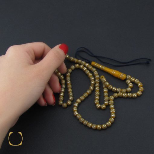 تسبیح 101 دانه دست ساز تبریزی - کد 4207 - تصویر 5
