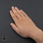 5 انگشتر عقیق شجر مردانه خوش نقش - کد 10101 - تصویر 5