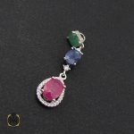 5 سرویس یاقوت سرخ، یاقوت کبود و زمرد طرح بهاره زنانه - کد 7131 - تصویر 4