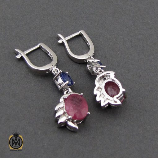 سرویس یاقوت سرخ و کبود طرح ماهگل زنانه - کد 7149 - تصویر 5