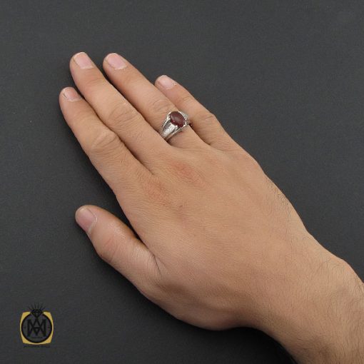 انگشتر عقیق یمن مردانه هنر دست استاد قاسمی - کد 10071 - تصویر 5