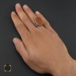 5 انگشتر عقیق یمن با حکاکی یا رقیه ریحانه الحسین استاد حیدر مردانه - کد 10124 - تصویر 5