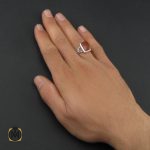 انگشتر عقیق یمن با حکاکی یا علی (ع) مردانه دست ساز - کد 10132 - تصویر 5