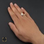 5 انگشتر عقیق یمن مردانه هنر دست استاد یزدانی- کد 10133 - تصویر 5