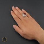5 انگشتر عقیق یمن مردانه هنر دست استاد یزدانی- کد 10135 - تصویر 5