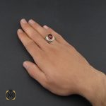 5 انگشتر عقیق یمن خوش رنگ مردانه - کد 10140 - تصویر 5