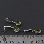 نیم ست زبرجد اصل طرح ژیکان زنانه - کد 7159 - تصویر 6