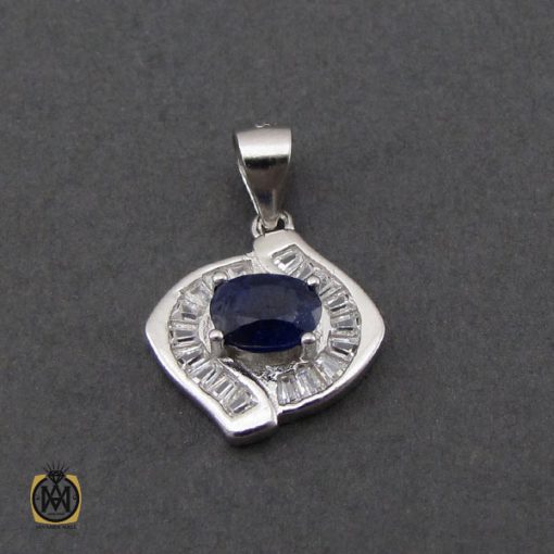 6 سرویس یاقوت کبود اصل پر نگین طرح پرستو زنانه - کد 7179 - تصویر 6