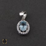 سرویس توپاز آبی طرح چکامه زنانه - کد 7184 - تصویر 6