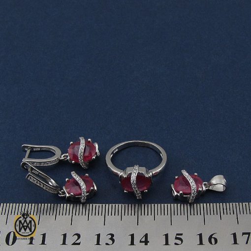 سرویس یاقوت سرخ طرح شبنم زنانه - کد 7136 - تصویر 6