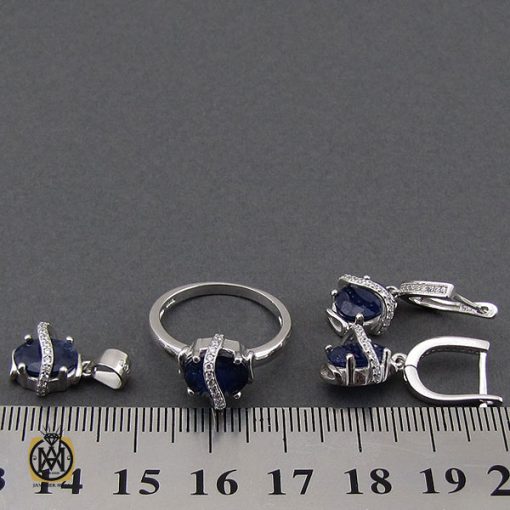 سرویس یاقوت کبود طرح نیلا زنانه - کد 7141 - تصویر 7