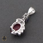 سرویس یاقوت سرخ و کبود طرح ماهگل زنانه - کد 7149 - تصویر 7