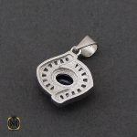 7 سرویس یاقوت کبود اصل پر نگین طرح پرستو زنانه - کد 7179 - تصویر 7