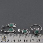 8 سرویس زمرد اصل طرح نسار زنانه - کد 7143 - تصویر 8