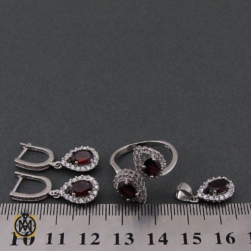 سرویس یاقوت گارنت طرح خاطره زنانه - کد 7132 - تصویر 8