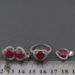 سرویس یاقوت سرخ طرح آوین زنانه - کد 7172 - تصویر 8