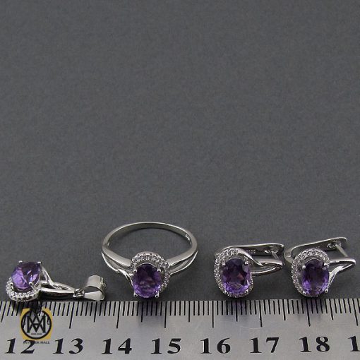 سرویس آمتیست طرح پوپک زنانه - کد 7181 - تصویر 8