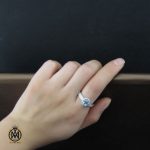 سرویس توپاز آبی طرح چکامه زنانه - کد 7184 - تصویر 9