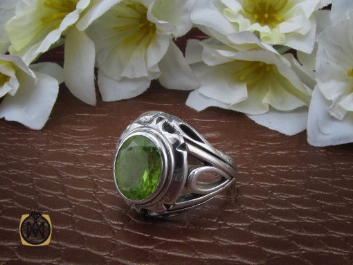 انگشتر زبرجد مردانه - کد 10285 - تصویر 6