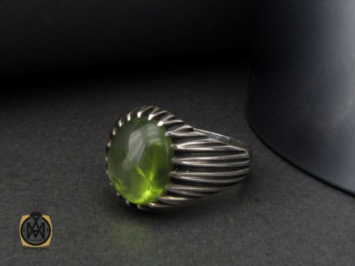 انگشتر زبرجد دامله مردانه - کد 10290 - تصویر 6